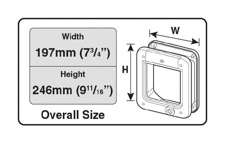 CAT MATE Katzenklappe Microchip